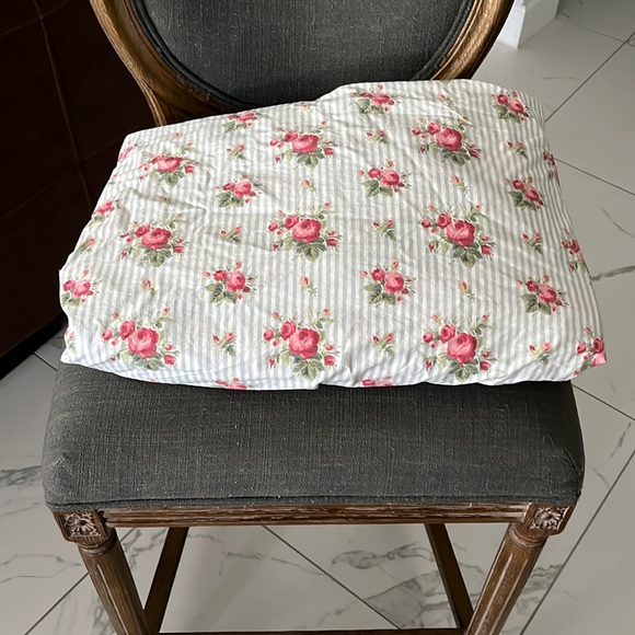 Ralph Lauren Other - Vintage RALPH LAUREN Emma Stripe Floral fitted QUEEN Sheet Cottage